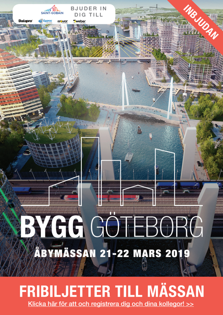 Inbjudan från Saint-Gobain på Bygg Göteborg