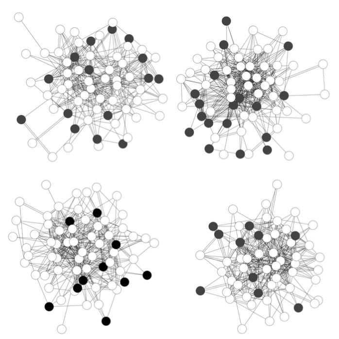 Illustration personliga nätverk bland makthavare och beslutsfattare