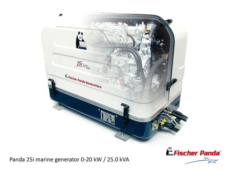 Hi-res image - Fischer Panda UK - Fischer Panda's Panda 25i variable speed generator