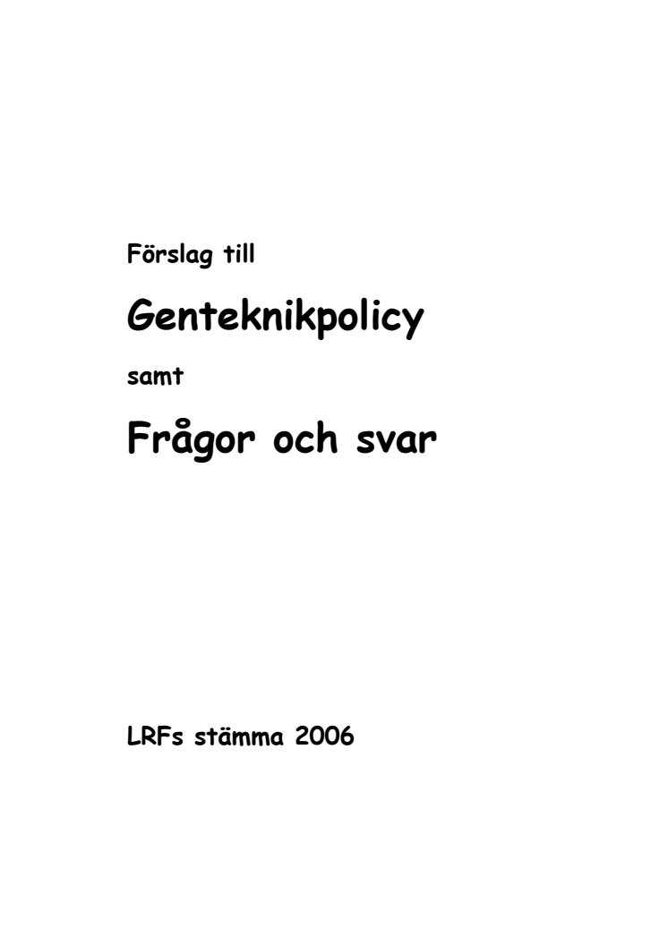 GMO  LRFs genpolicy