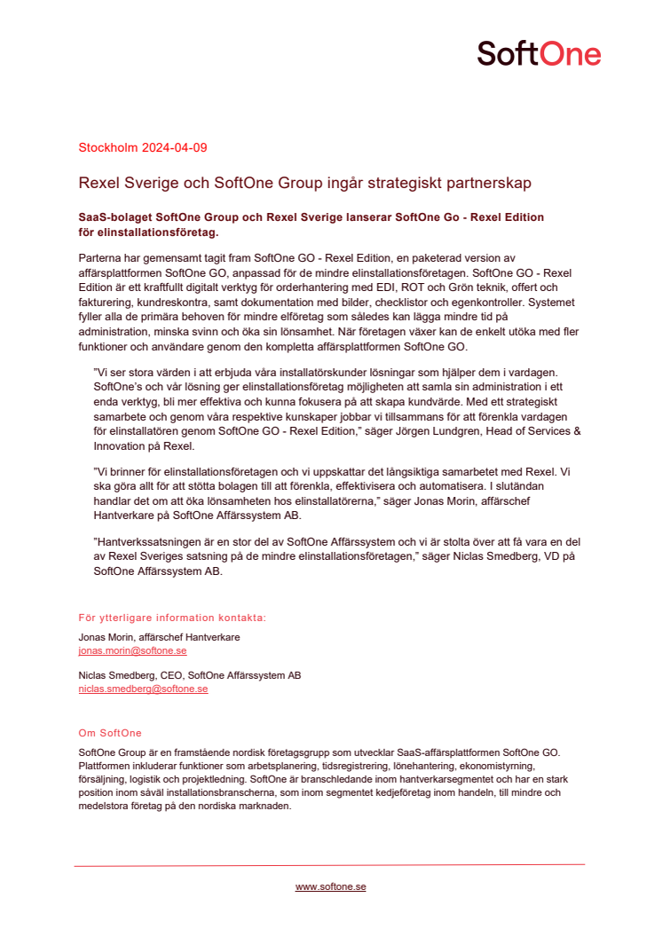 Pressmeddelande SoftOne Rexel partnerskap.pdf