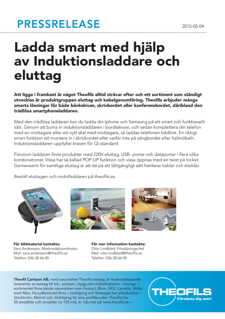 Ladda smart med hjälp av induktionsladdare och eluttag