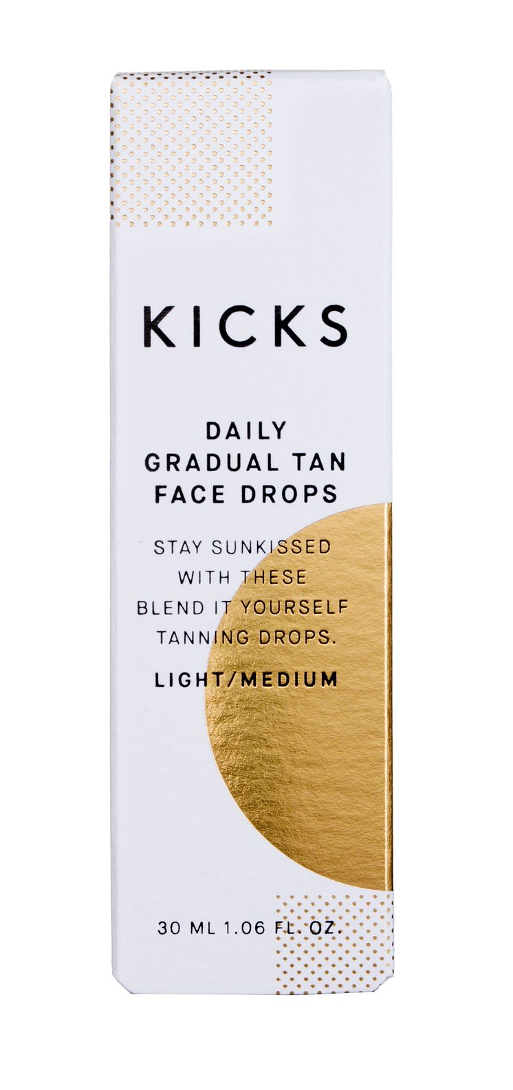 KICKS Daily Gradual Tan Face Drops LightMedium closed