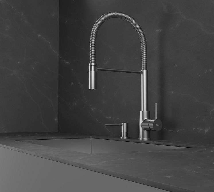 Primy Köksblandare Steel Pro 30080 & Primy Tvålpump Steel Clean Dispenser 35000 -2