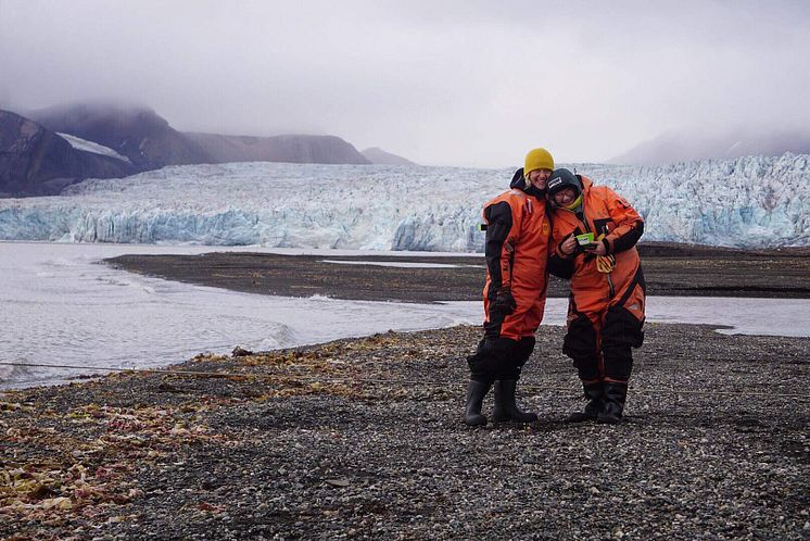 Tur til isbre på Svalbard