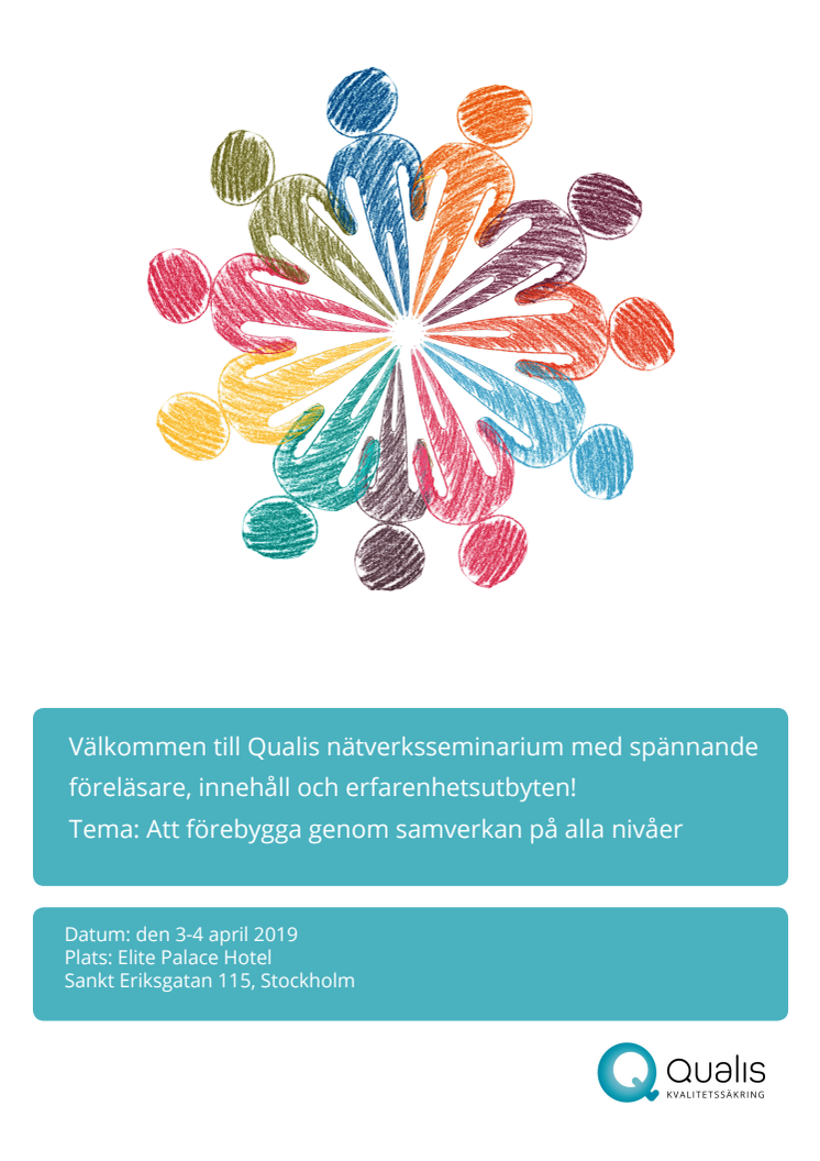 Anmäl dig till Qualis nätverksseminarium den 3-4 april 2019