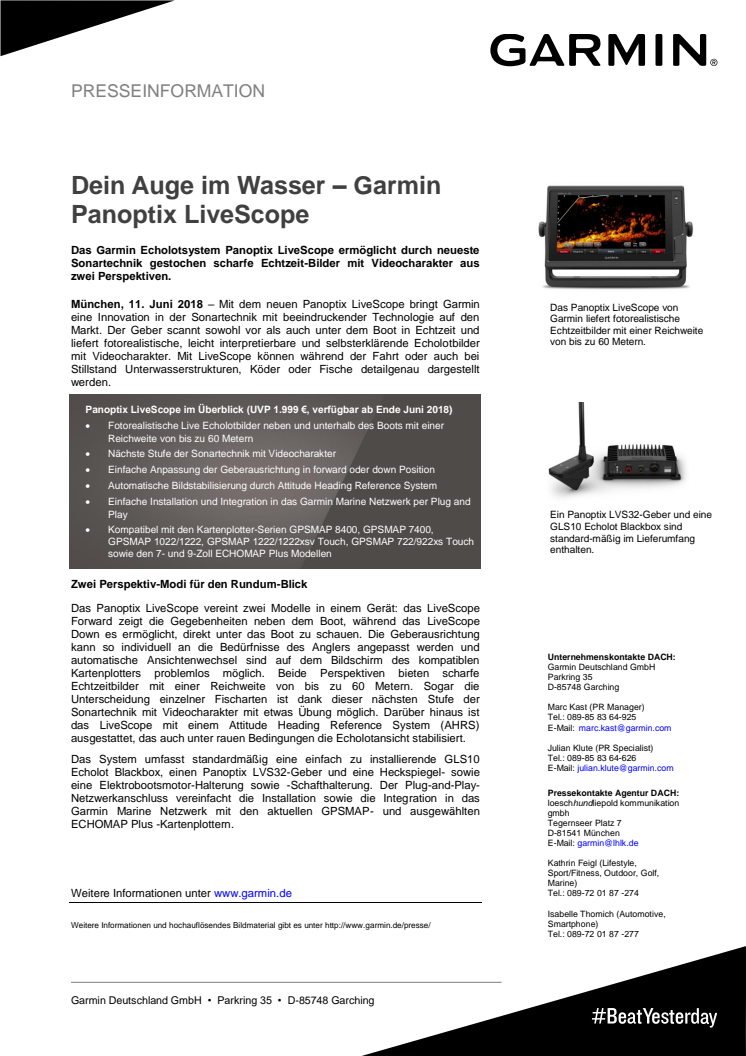 Dein Auge im Wasser – Garmin Panoptix LiveScope