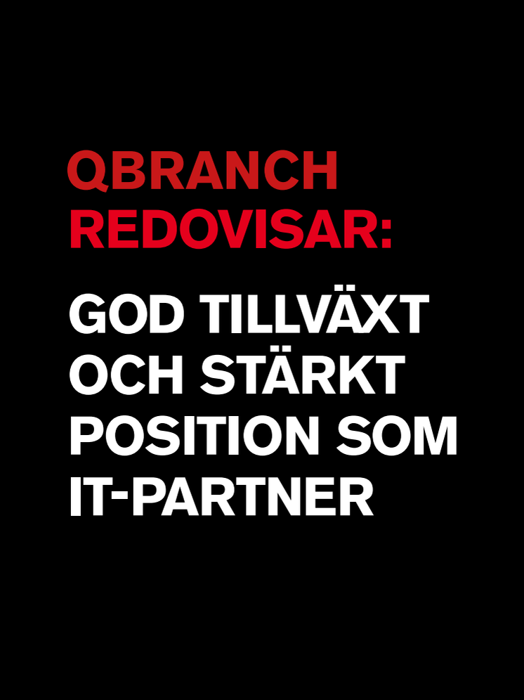 Qbranch årsredovisning 2007