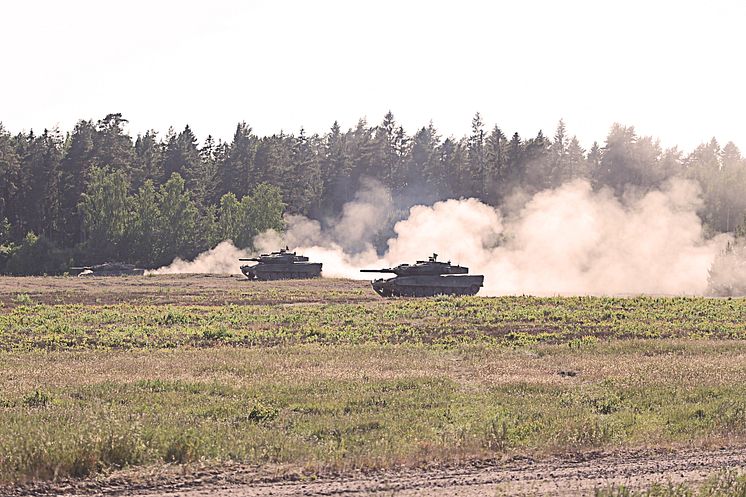 Ukrainian soldiers undergoing training in Sweden