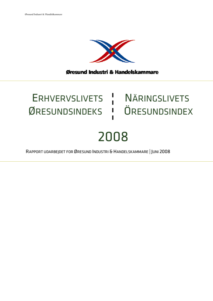 Näringslivets Öresundsindex 2008