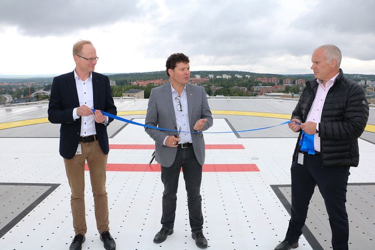 Helikopterflygplatsen på Nus invigd