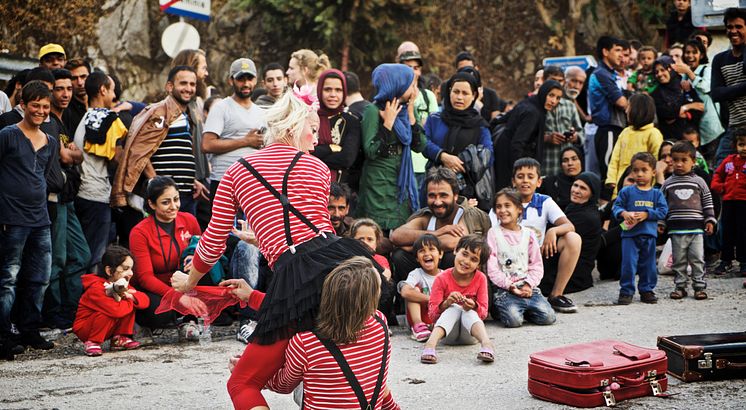Clowner utan Gränser, Lesbos 2015.