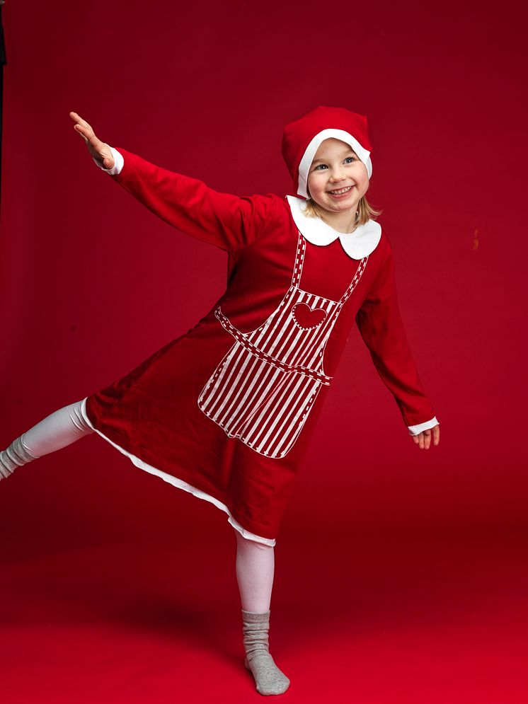 Kids santa dress with hat 52247-193 1