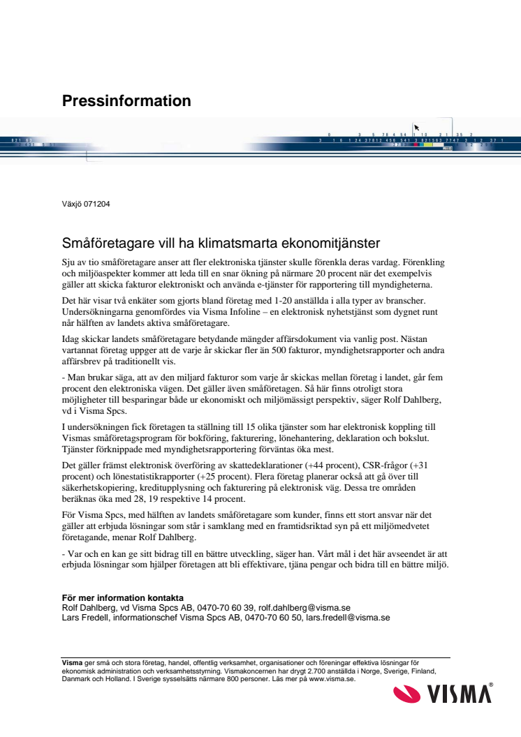 Småföretagare vill ha klimatsmarta ekonomitjänster