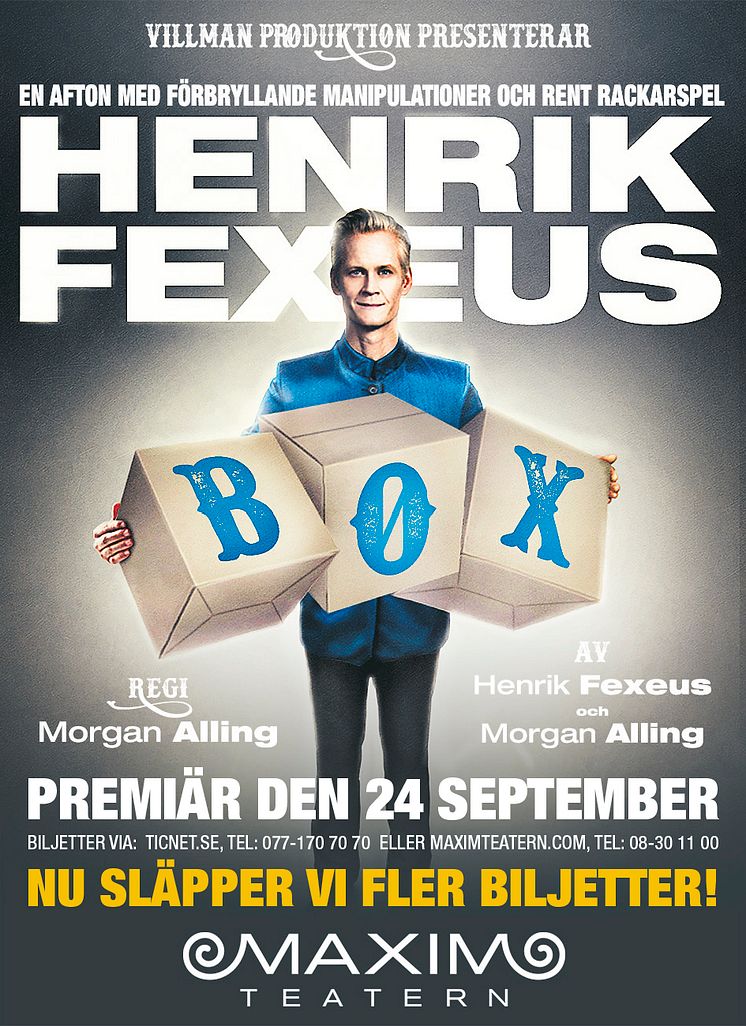 Henrik Fexeus BOX fler biljetter