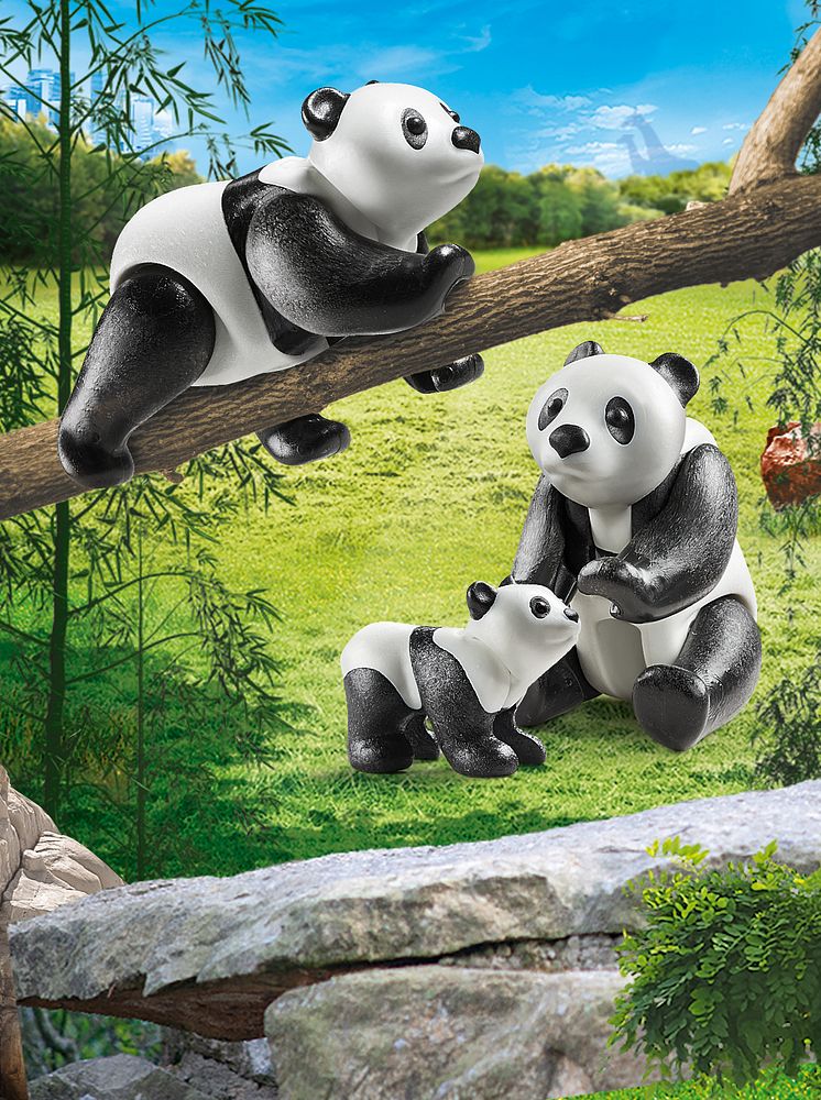 2 Pandas mit Baby (70353) von PLAYMOBIL