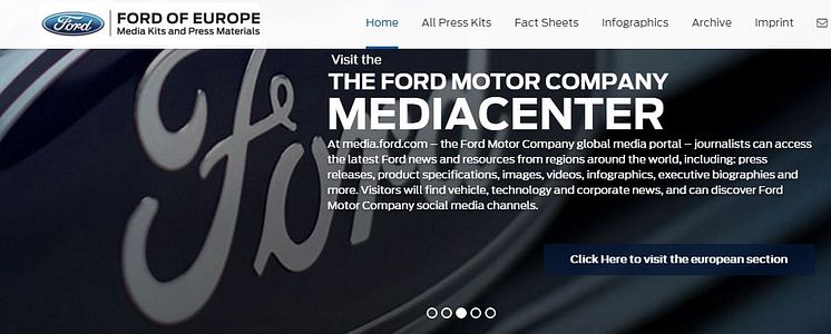 Ford online press kit center 