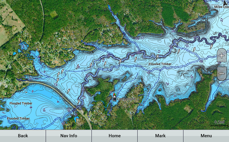 Garmin_Garmin Navionics Vision+_Screen mit hochauflösendem Satellitenbild (c) Garmin Deutschland GmbH