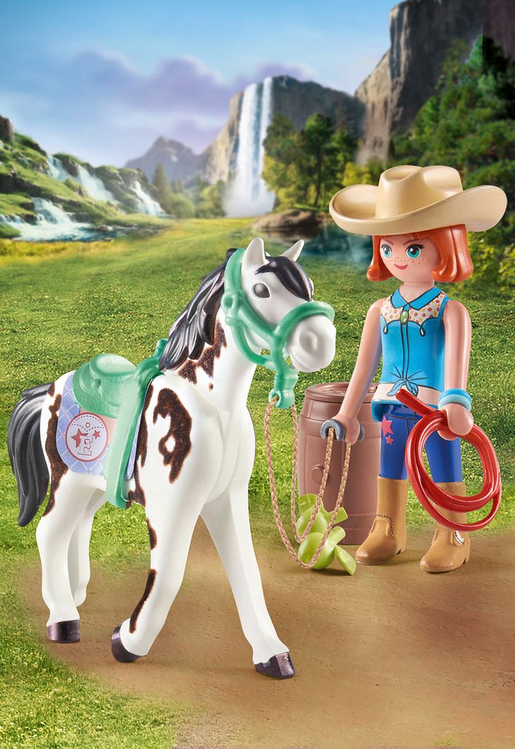 Ellie & Sawdust mit Westernübung (71358) von PLAYMOBIL