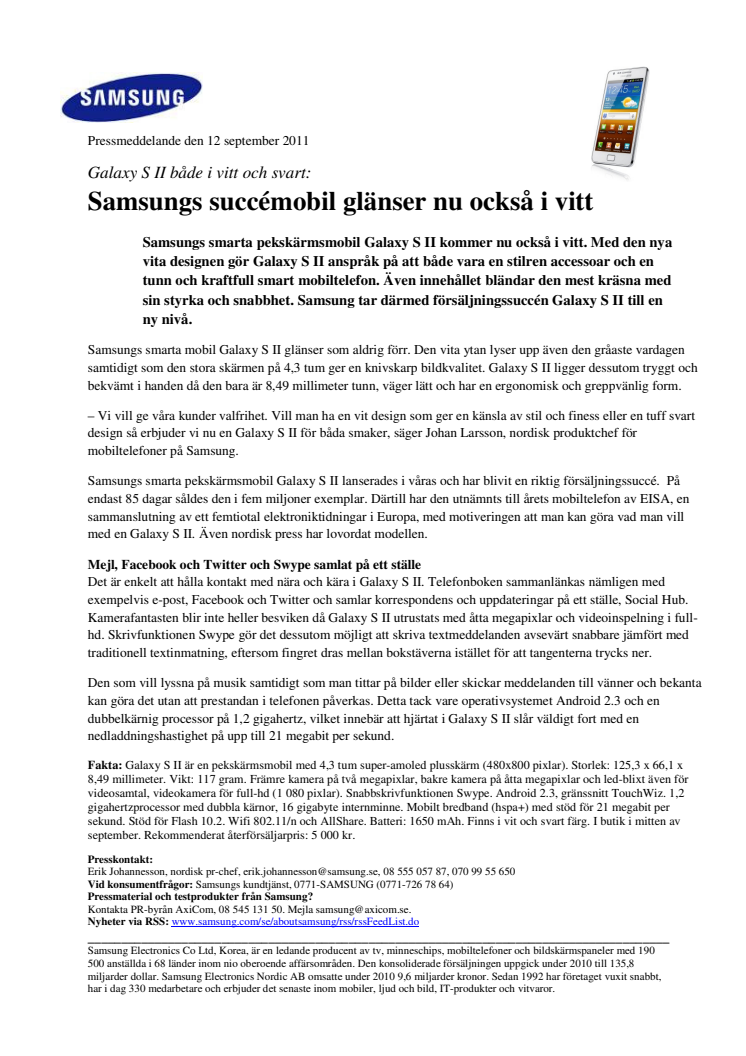 Samsungs succémobil glänser nu också i vitt