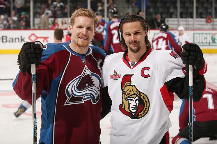 Gabriel Landeskog och Erik Karlsson