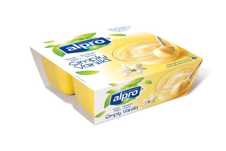 Alpro soyadessert vanilje 4 x 125 g