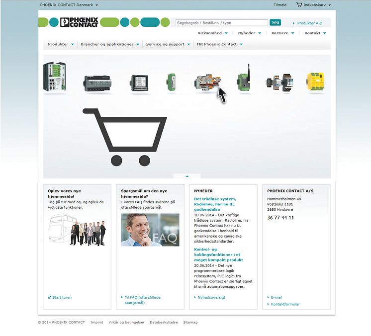 Phoenix Contact A/S lancerer ny hjemmeside og e-shop