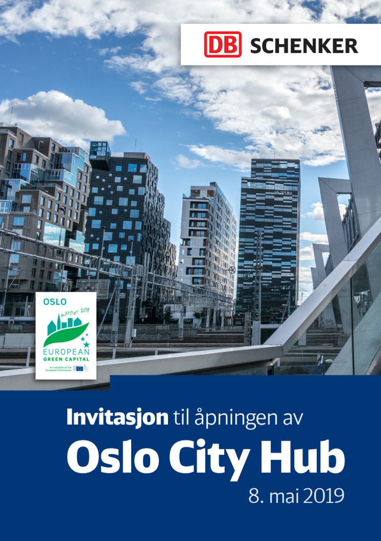 Invitasjon til åpningen av Oslo City Hub