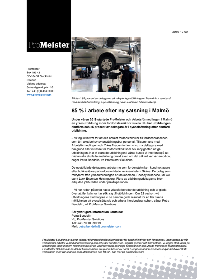85 % i arbete efter ny satsning i Malmö
