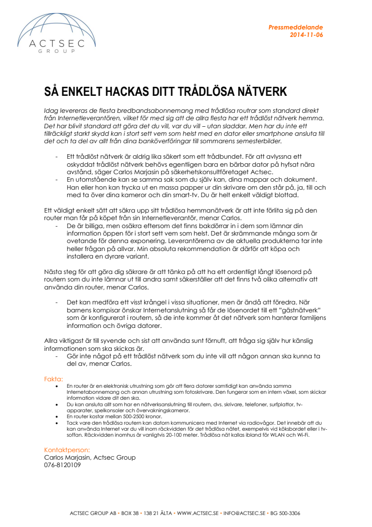 Så enkelt hackas ditt trådlösa hemnätverk