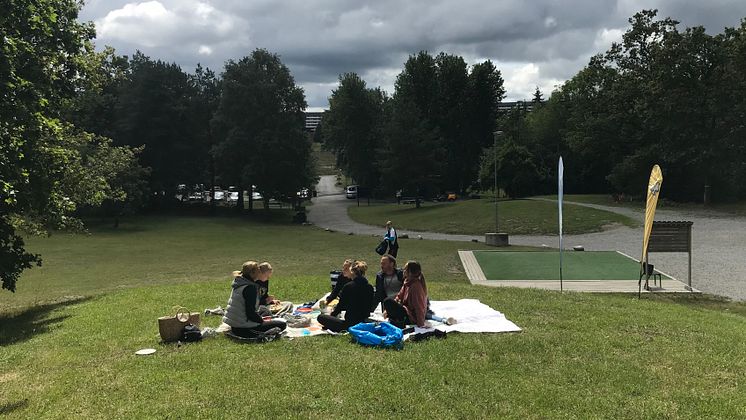 Picknick i Järva DiscGolfPark