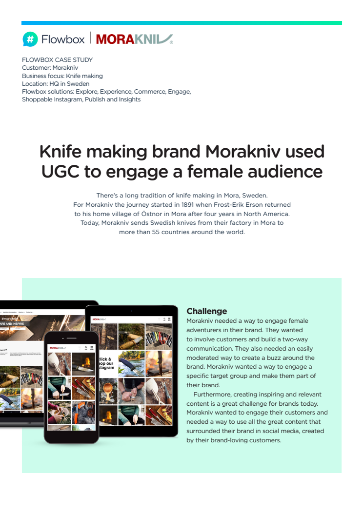 Morakniv's viral campaign nominated for the Swedish Influencer prize