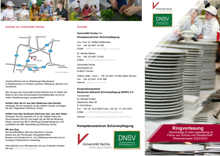 Flyer | Ringvorlesung „Nachhaltige Ernährungsbildung im Fokus von Schule und Gesellschaft“