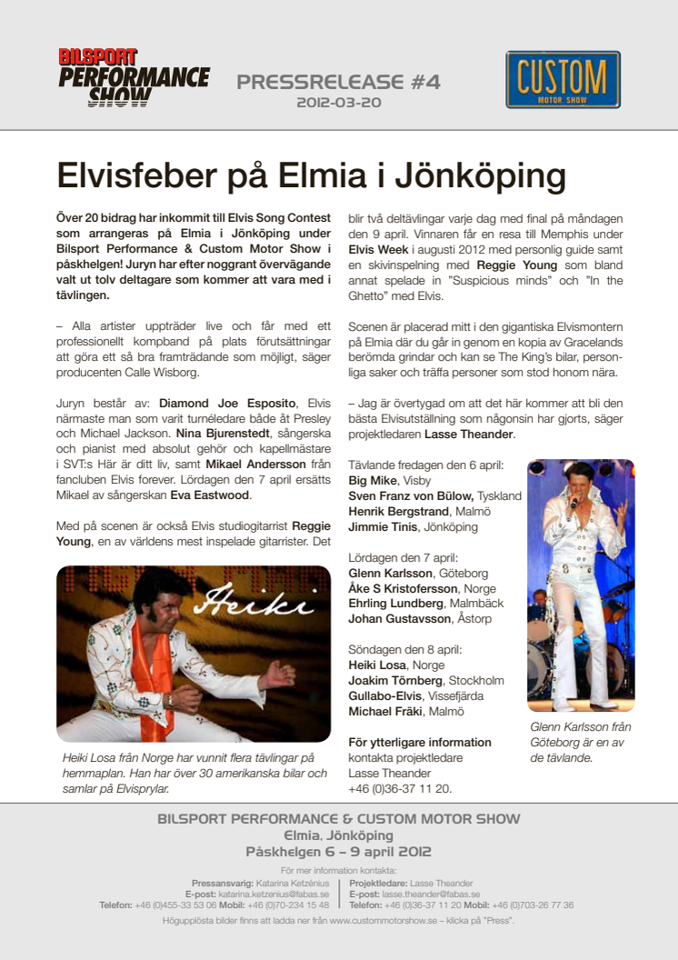 Elvisfeber på Elmia i Jönköping