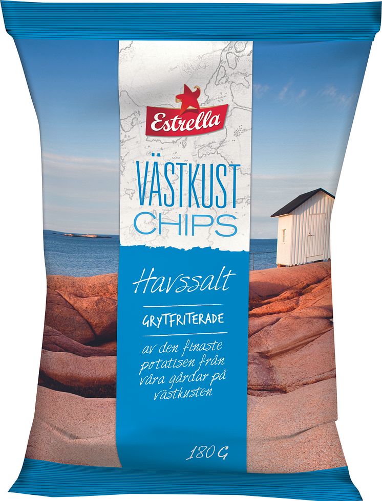 Estrella Västkustchips Havssalt