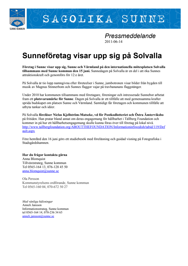 Sunneföretag visar upp sig på Solvalla