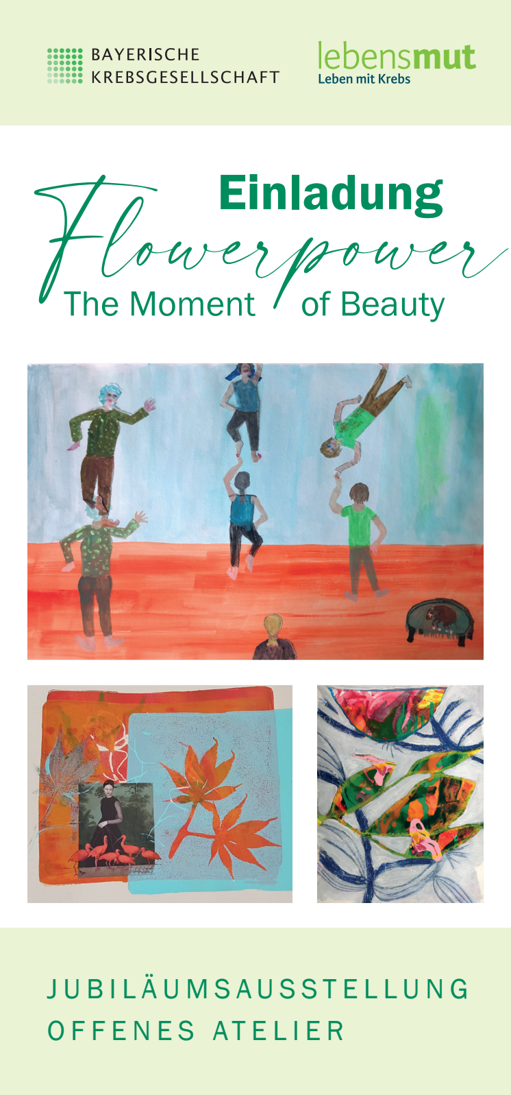 Flyer Ausstellung Flowerpower-The Moment of Beauty
