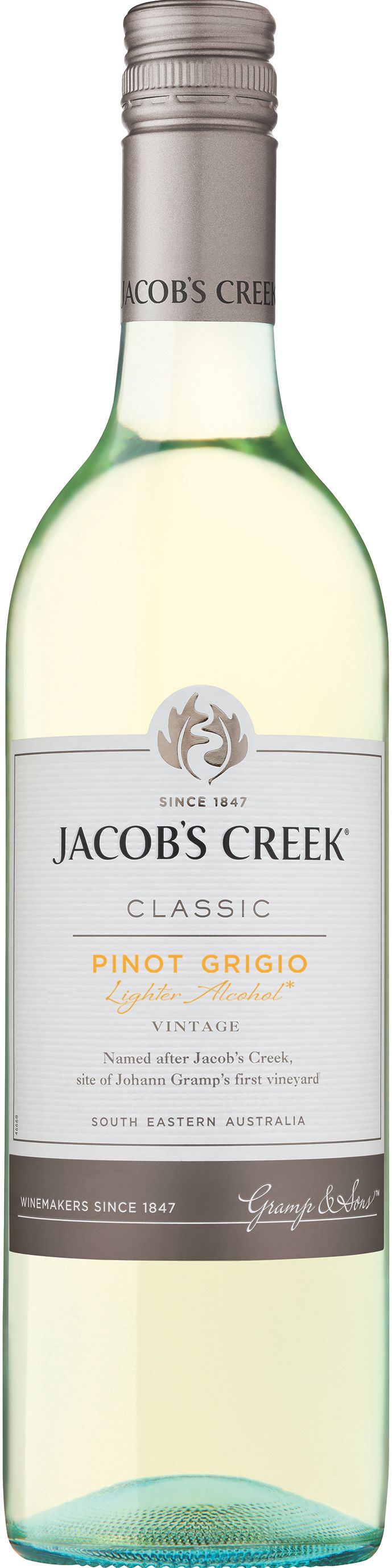 ​Jacob’s Creek Lighter Alcohol Pinot Grigio 9%