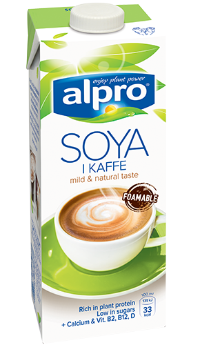 Alpro i kaffe packshot