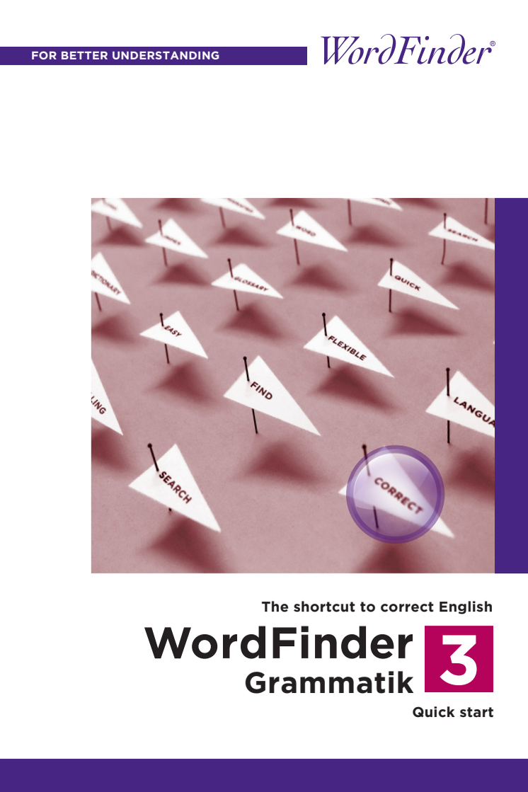 Wordfinder 3 Grammatik Quickstart