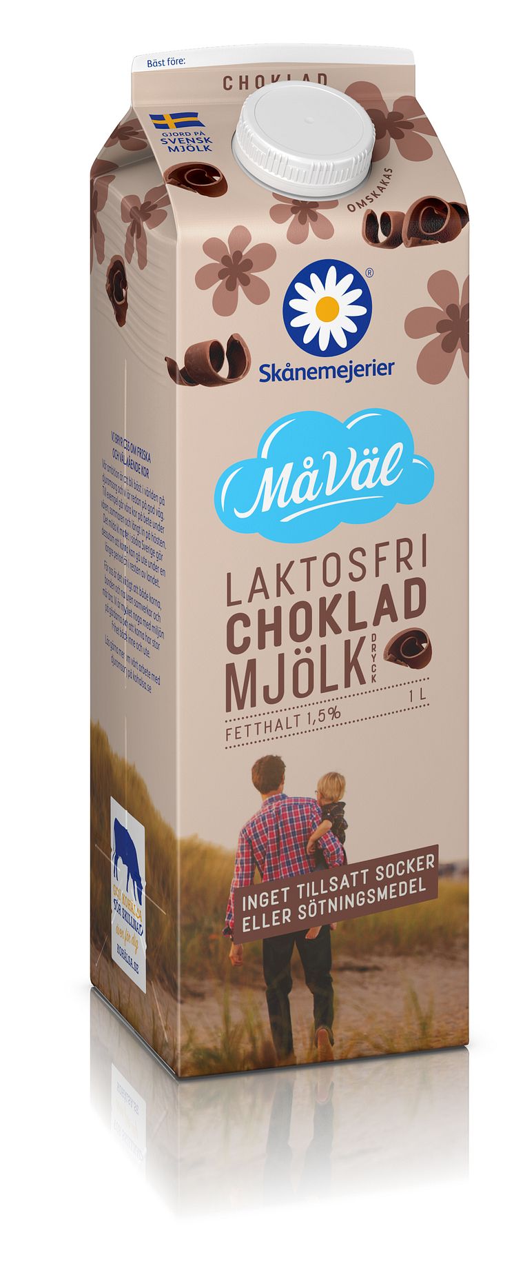 Skånemejerier MåVäl Laktosfri Chokladmjölk kommer att finns i enlitersförpackning och går att hitta i mejerikylen på ICA, Coop, City Gross, Willys och Hemköp i hela Sverige från och med vecka 19.