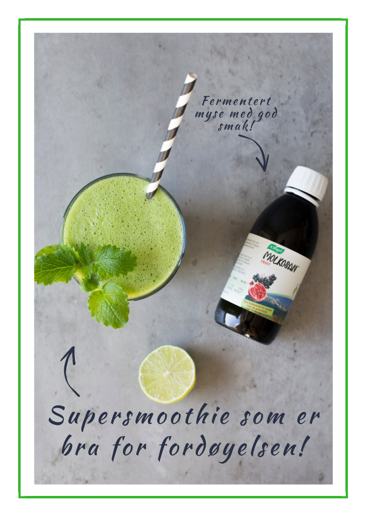 Supersmoothie som er bra for fordøyelsen!