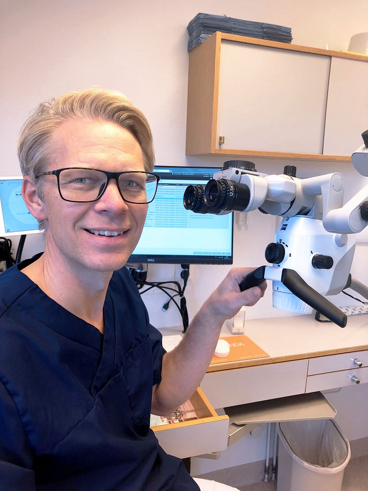 Erik Ardesjö, tandläkare och specialist i endodonti på Endodonti Örebro.