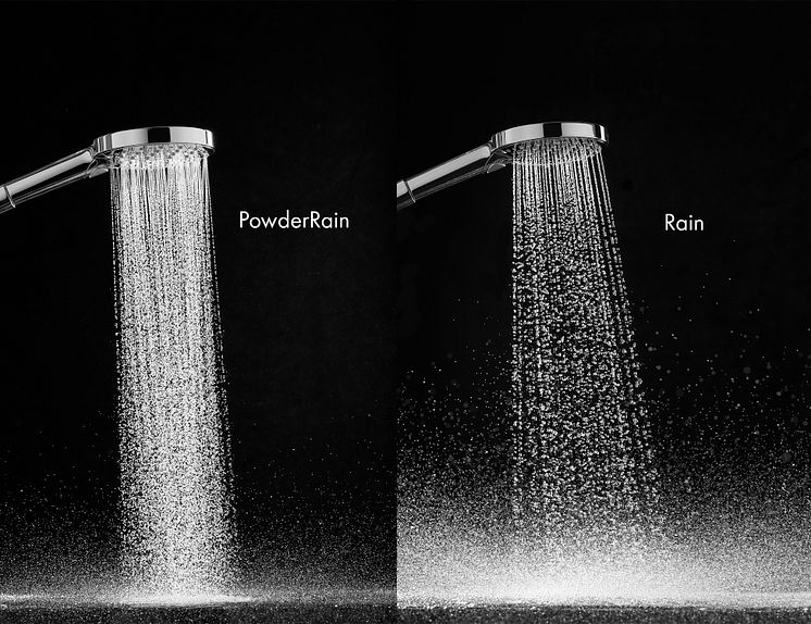 hansgrohe PowderRain-Rain vertailu