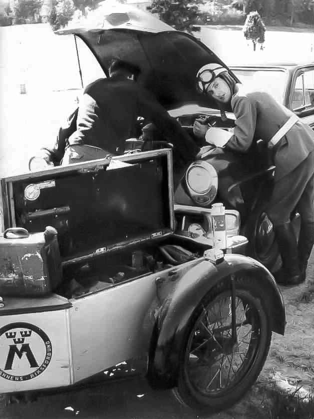 Kjell Boberg som nittonårig vägsamarit år 1958.