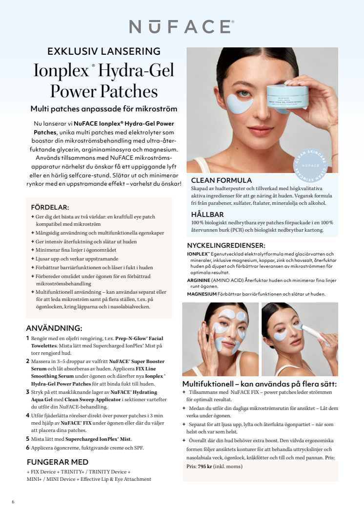 NuFACE Ionplex ® Hydra-Gel Power Patches