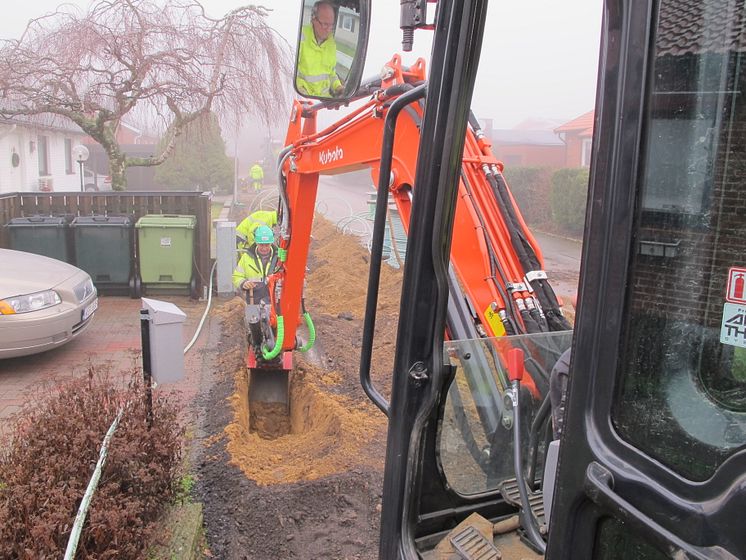 Fiberkabel till villan