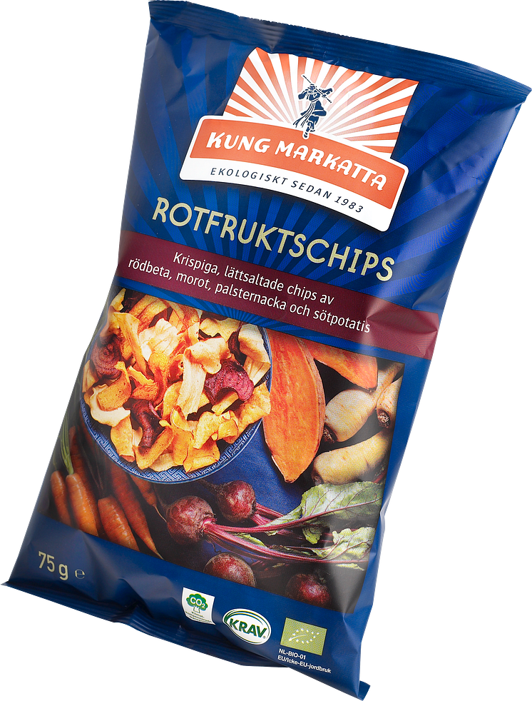 Kung Markatta relanserar ekologiska Rotfruktschips!