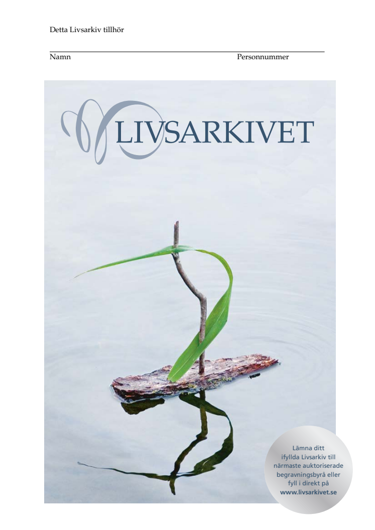 Livsarkivet - ett viktigt dokument