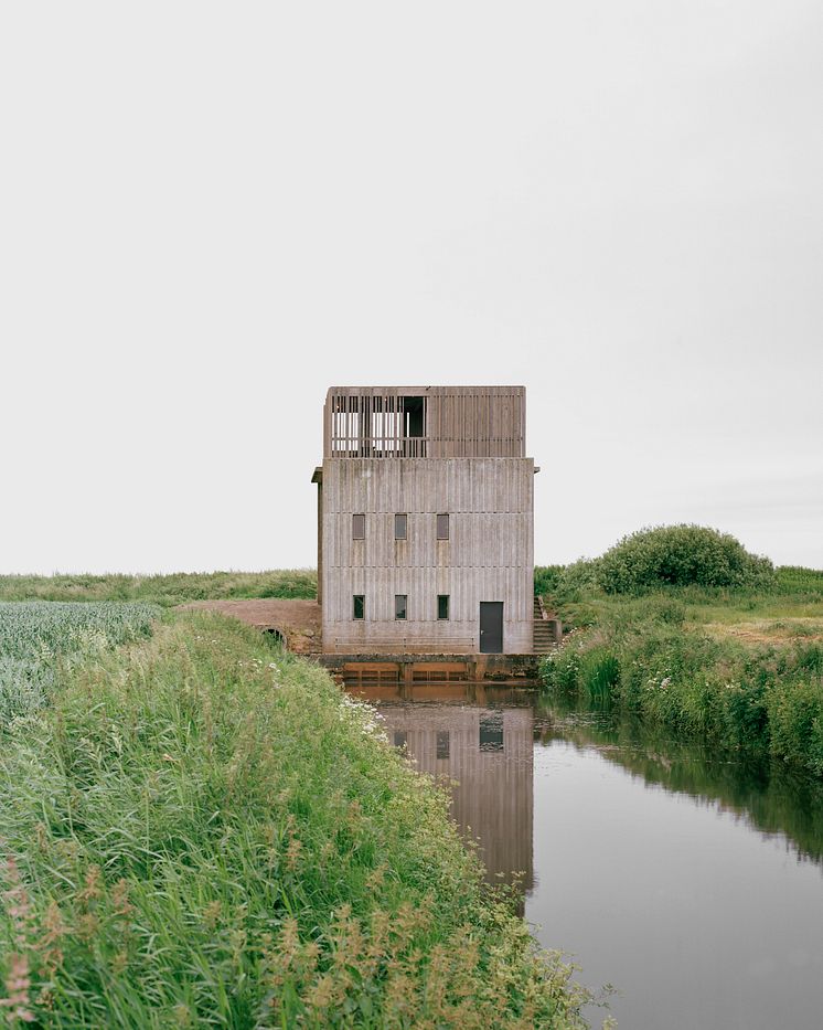 Johansen Skovsted Arkitekter. Pumpestation ved Skjern Å.